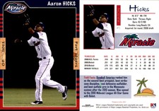 Aaron Hicks 2011 Grandstand Fort Myers Miracle #NNO RC Rookie Card