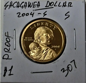 2004 S Sacagawea PROOF RARE Dollar Golden Dollar ⭐307⭐V4⭐ - Picture 1 of 2