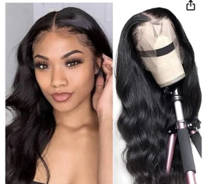Front Wigs Human Hair HD Transparent Lace Frontal Wigs - Picture 1 of 4