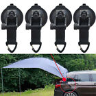4X Tie Down Anchor Suction Cup Set For Camping Car/Truck/Suv Roof Top Tent Black