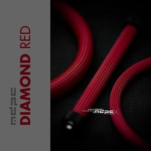 MDPC-X Premium Cable Braid / Sleeve BIG - Diamond-Red, 1m - Picture 1 of 1