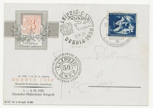 DDR Michel No. 273 b gestempelt auf Karte - geprüft Schönherr VP Attest - Picture 1 of 2