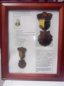 VINTAGE RIBBON BADGE BRUSH RUN CHURCH PA 1809-1909 CENTENNIAL - Picture 1 of 8