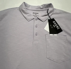 Neu mit Etikett Rhone Herren XXL 2XL Kurzarm Basic Classic Cloud 9 Polo blass lavendel - Bild 1 von 14