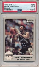 1983-84 STAR MARK MCNAMARA ERROR #248 PSA 9 MINT SPURS