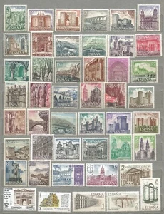 Spain Architecture good mint selection number one from different sets MNH - Picture 1 of 1