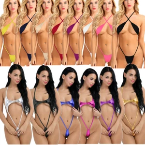 Sexy Lingerie Women Micro G-String Underwear Bikini Teddy Thong Swimwear Monokin - Picture 1 of 120