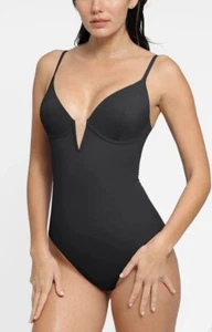 Popilush Shapewear Bodysuit for Women Tummy Control Body Suits Deep V Thong Sz L - Picture 1 of 5