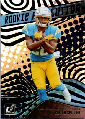 2022 Panini Donruss Rookie Revolution Isaiah Spiller #REV-15 Rookie RC - Image 1 of 2