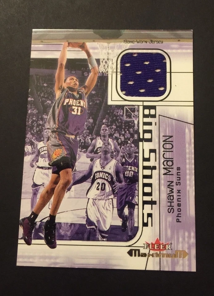 Shawn Marion Suns UNLV 2002 Fleer Big Shots 最大球衣认证 JN15 — 第 1/1 张图片