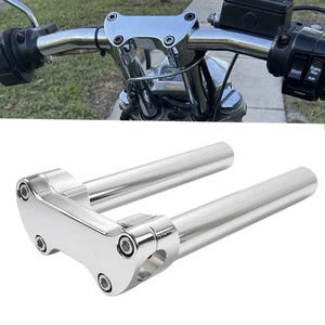 8.5" Handlebar Riser Top Clamp Fit For Harley 1" Bar Fat Boy FLSTF Low Rider - Picture 1 of 12
