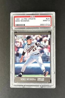 Mike Mussina 1991 Fleer Ultra Update RC PSA 9 HOF Rookie #U4 - Image 1 of 2