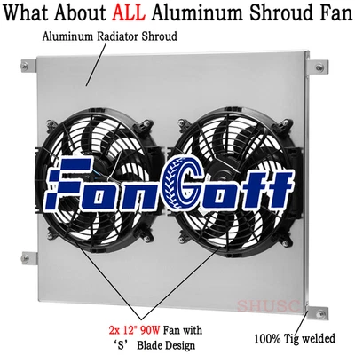 Shroud Electirc Fan For 2013-2018 Ram 2500 3500 4000 4500 5500 6.7L L6 Foto 1 de 4