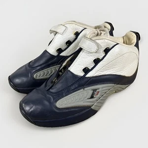Zapatos de baloncesto REEBOK Allen Iverson IV Answer para hombre 10 de cuero blanco marino - Imagen 1 de 15