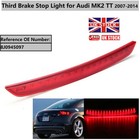 For 2006-2014 Audi TT 8J MK2 3rd Third High Level Brake Light Lamp Lens LED Red.