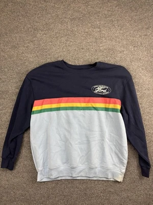 Sudadera Ford Para Hombres 2XL Azul Marino Bloque de Color Cuello Redondo Pullover Ropa Híbrida Foto 1 de 4