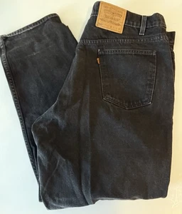 Vintage Levis 550 Orange Tab Black Jeans Herren 42x30 Loose 1998 USA - Bild 1 von 10