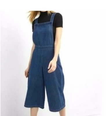 Gap Denim Jumpsuit Wide Leg Overalls Size M Women’s - Image 1 of 4