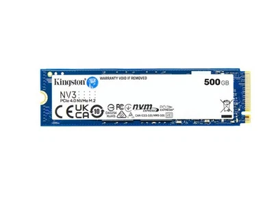 Unidad interna de estado sólido (SSD) Kingston NV3 M.2 2280 500 GB PCIe 4,0 x4 NVMe Foto 1 de 2