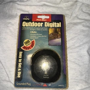 First Alert Outdoor Digital Safety And Security 3 Prong Plug - Picture 1 of 6