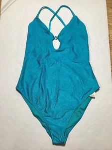 NUEVO TRAJE DE BAÑO AMERICANO EAGLE AERIE XL 1 pieza AZUL, DESCARADO - Imagen 1 de 6