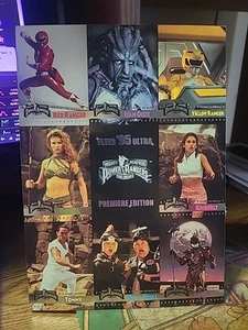 Lot Of 10 1995 Power Rangers The Movie Uncut 9 Card Promo Sheet Fleer Ultra... - Picture 1 of 2