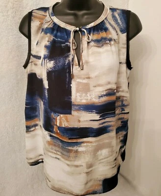 Simply Vera Vera Wang Womens Shirt Top Blouse Size PS Small Petite Multicolor - Image 1 of 4