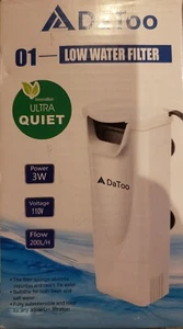 DaToo Aquarium Ultra Quiet Low Water Filter Comes With 1 Filter New Open Box - Picture 1 of 1