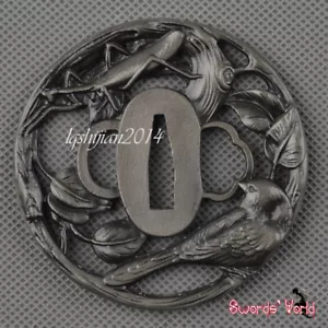 Hochwertiger Zinklegierung Tsuba Handschutz für japanisches Katana Samurai Schwert - Bild 1 von 3