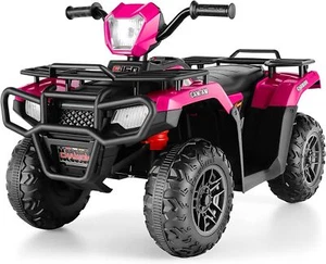 Kids Ride on ATV 12V 4 Wheeler Quad for Kids with LED Lights High/Low Speed A+🎁 - Picture 1 of 53