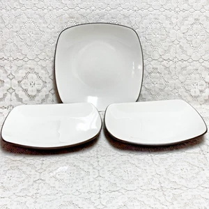 Noritake Colorwave Chocolate Square Salad Plates 8 1/2" Set of 3 - Picture 1 of 6