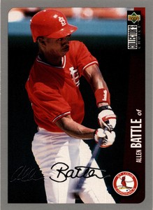 1996 Collector's Choice #283 Allen Battle Silver Signature
