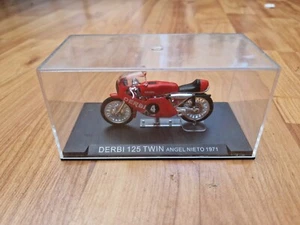 1/24 DEAGOSTINI IXO - 1971 DERBI 125 TWIN ANGEL NIETO DIECAST MOTORCYCLE BIKE - Picture 1 of 2
