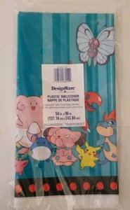 Nintendo Pokemon Pikachu Birthday Party Plastic Tablecloth (54" x 96") Brand New - Picture 1 of 2