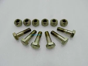 Mahindra Tractors Front Wheel Hub Bolts And Nuts Set of 6 - NEW BRAND - Picture 1 of 3