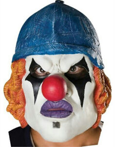 Neighborhood Klownz Twisted Red Latex 3/4 Evil Clown Mask