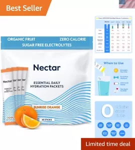 Organic Electrolyte Packets - Zero Calories & Sugar-Free Hydration Mix (18 Pack) - Picture 1 of 9