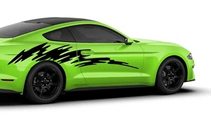 Side smudges graphics stickers decal compatible with Ford Mustang - Picture 1 of 17