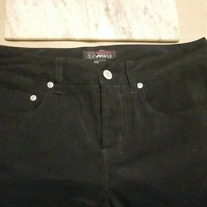 Vintage 80s Z Cavaricci Womens Size 30x29 Black Stretch Pants Soft - Picture 1 of 5