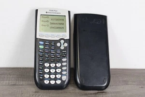 Texas Instruments T1-84 Plus graphischer Taschenrechner schwarzer Deckel getestet gut - Bild 1 von 9