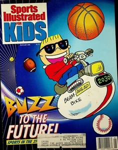Sports Illustrated For Kids Magazine January 1990 Uncut Card Sheet Buzz Beamer - Picture 1 of 7