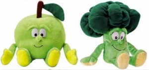 Vitamine Coop Broccoli + Apfel Plüsch Superfeschi Lidl Goodness Gang Plush Toys - Picture 1 of 1