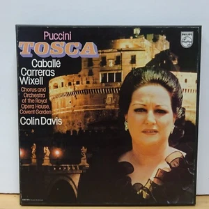 6700 108 PUCCINI Tosca COLIN DAVIS CABALLE CARRERAS PHILIPS STEREO 2LP BOX NM - Picture 1 of 7