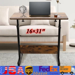 Mobile Standing Desk 32-47“ Height Adjustable 180°Tiltable Desktop Computer Desk - Picture 1 of 20