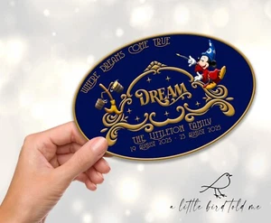Calamita porta logo nave crociera Disney | personalizzata con data e nome | Qualsiasi spedizione - Foto 1 di 16
