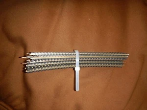 LOT of 10 HO Train snap Tracks bachmann Tyco/ATLAS  curved brass connectors - Picture 1 of 4