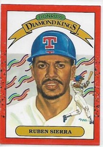 1990 Donruss Baseball  #3 Ruben Sierra DK  Texas Rangers 