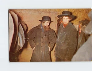 Postkarte Amish Menschen auf öffentlichem Bauernhof Verkauf Pennsylvania USA - Bild 1 von 2