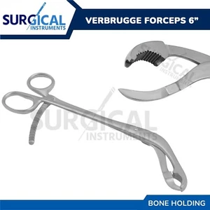 Verbrugge Bone Holding Forceps 6" Orthopedic Surgical Instrument German Grade - Picture 1 of 9