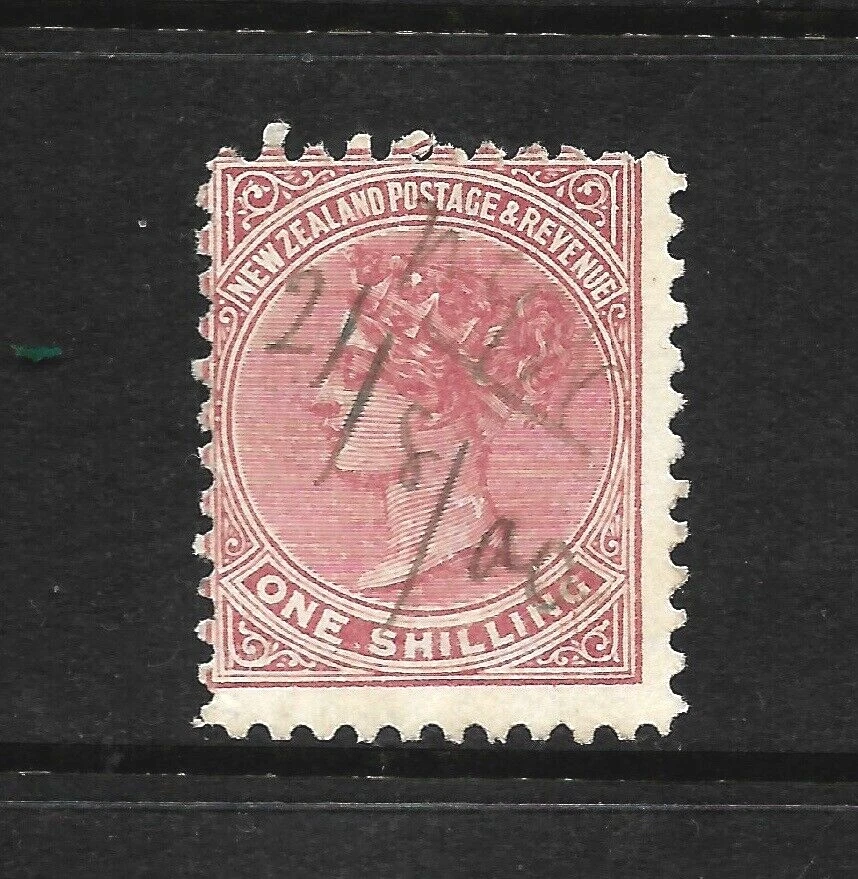 1882 Новая Зеландия королева Виктория, 1 шиллинг коричневый, SG 245, FU - Изображение 1 из 2